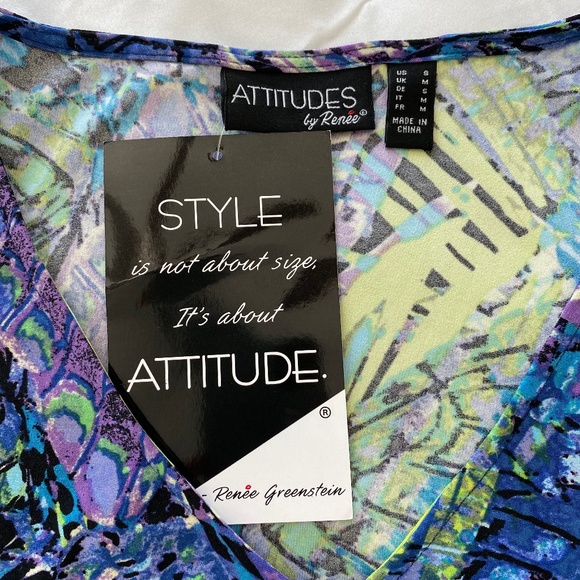 NWT Attitudes by Renee Tank Top Sz S - Picture 5 of 6